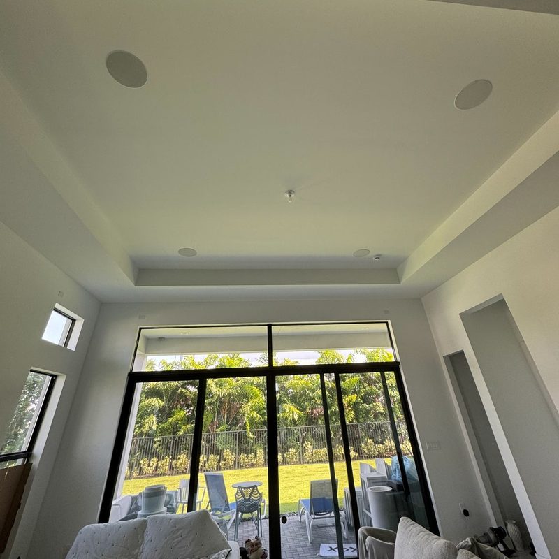 Living room after a walk-through