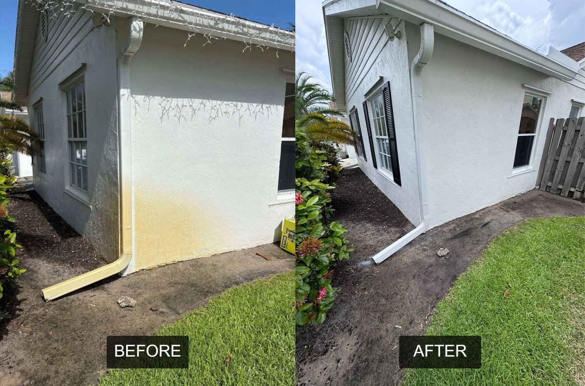 Before and after: Stain removal and repaint